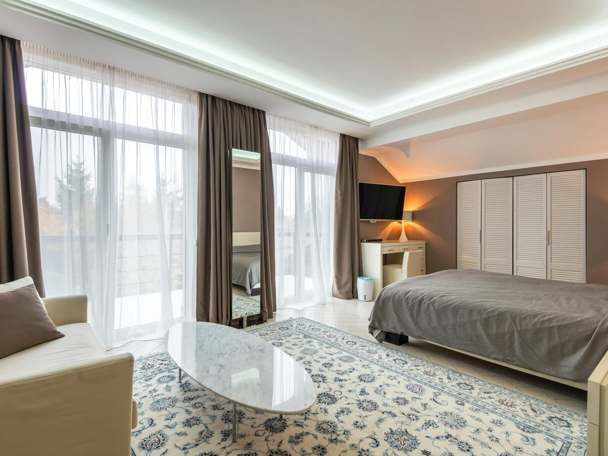 Large bedroom suite with professional colour finish