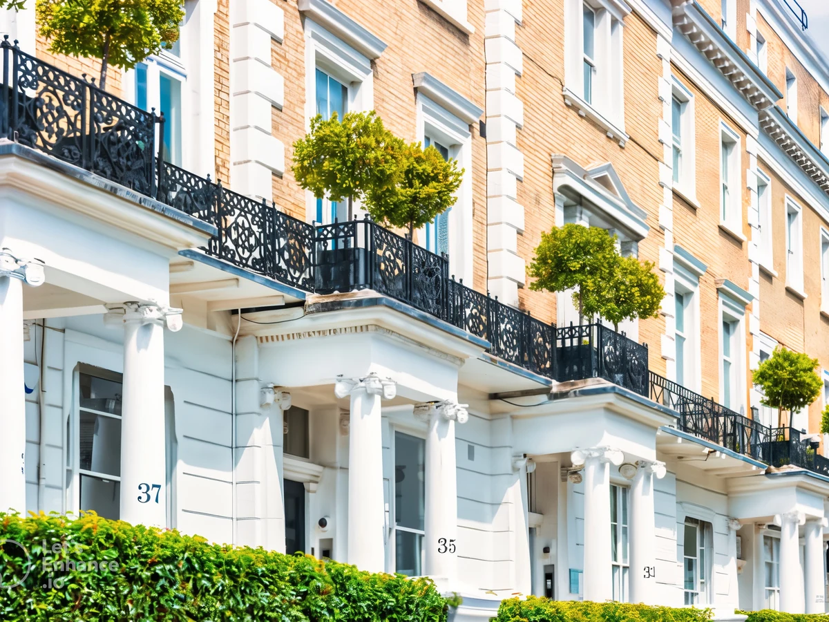 White stucco Georgian property exterior painting in Ipswich by Ipswich Painters