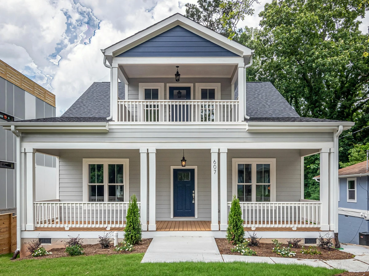 Two-storey house exterior painting in Ipswich by Ipswich Painters