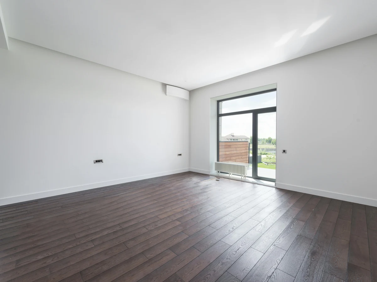 Bright white interior room after professional painting in Ipswich