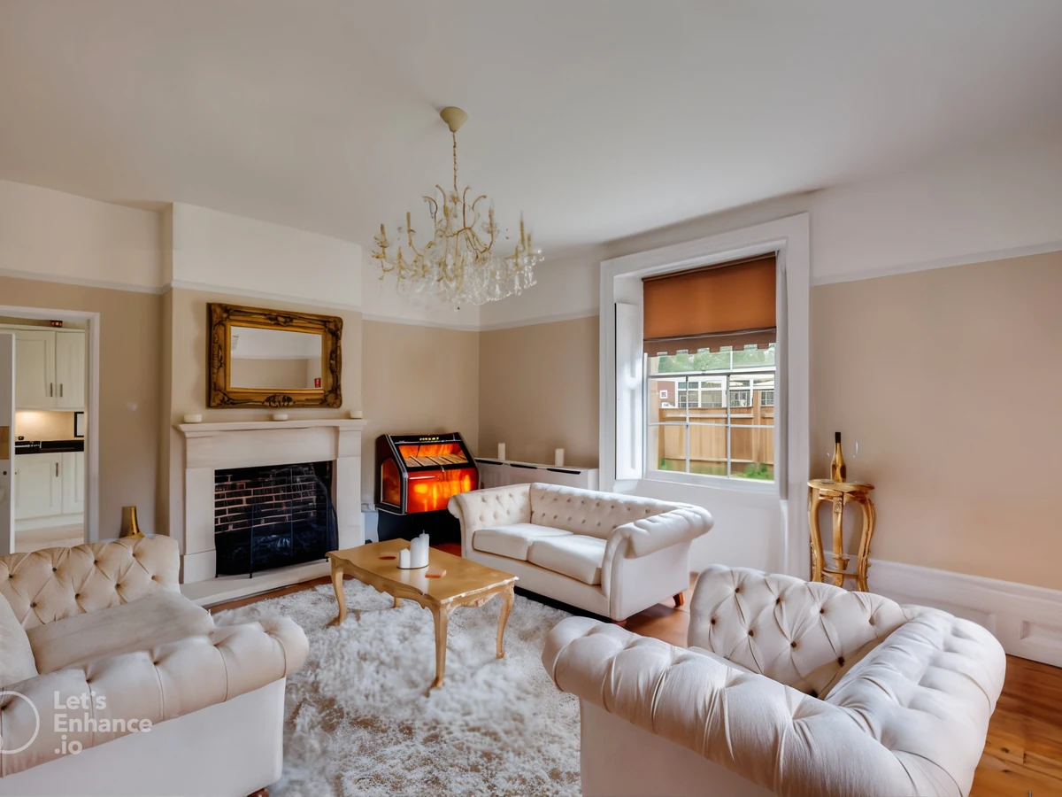 Elegant cream Victorian living room interior painting in Ipswich by Ipswich Painters